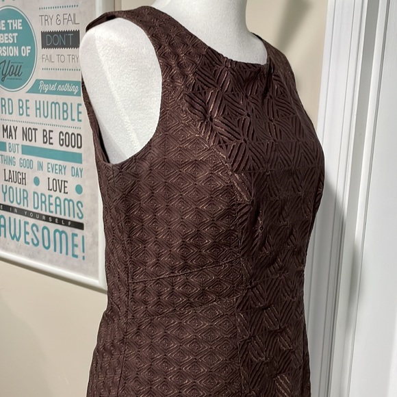 White House Black Market embroidered sheath dress. - Picture 6 of 9